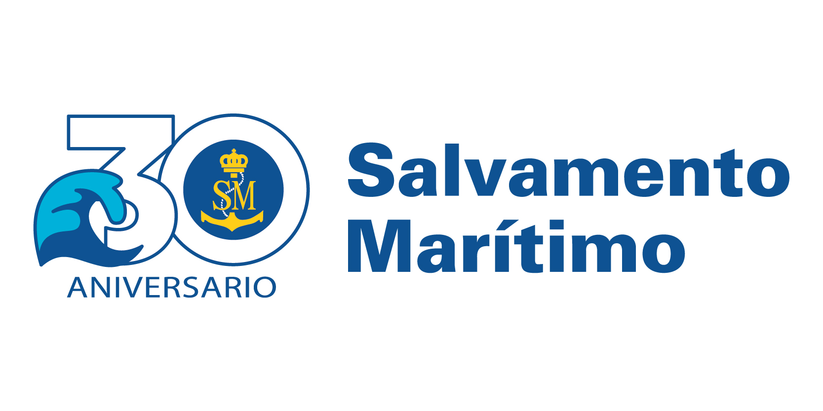 Logotipo 30 Aniversario Salvamento Marítimo